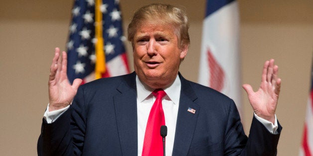 Republican presidential candidate Donald Trump speaks during a campaign rally at Dordt College, on Saturday, Jan. 23, 2016, in Sioux Center, Iowa. (AP Photo/Evan Vucci)