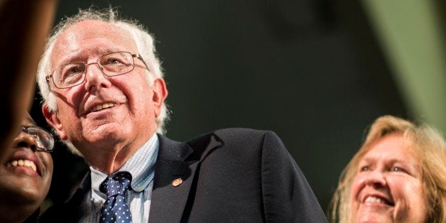 COLUMBIA, SOUTH CAROLINA - SEPTEMBER 12: Vermont Senator Bernie Sanders (I-VT) speaks to mostly African American voters and students at Benedict College in Columbia, South Carolina on Saturday September 12, 2015. (Photo by Melina Mara/The Washington Post via Getty Images)