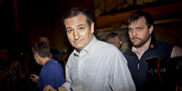 Senator Ted Cruz, a Republican from Texas and 2016 presidential candidate, greets attendees after speaking during a campaign rally in Manchester, Iowa, U.S., on Monday, Jan. 25, 2016. While some establishment Republicans have said they'd prefer billionaire presidential candidate Donald Trump to Cruz, many others see the New York billionaire as the more dangerous bet. Strategists in that camp are urging party elders not to aid Trump ahead of the Feb. 1 Iowa caucuses. Photographer: Daniel Acker/Bloomberg via Getty Images 