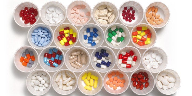 Close-up of prescription drugs