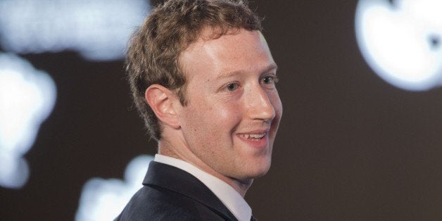 Facebook CEO Mark Zuckerberg asks a question during the CEO Summit of the Americas panel discussion in Panama City, Panama, F