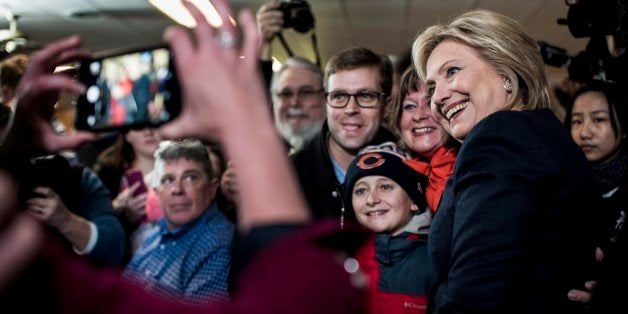 Adel, IA - JANUARY 27: Former Secretary of State Hillary Clinton meets Iowa voters at Adel Family Fun Center in Adel, Iowa on Wednesday, January 27, 2016. (Photo by Melina Mara/The Washington Post via Getty Images)