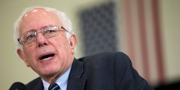 Democratic presidential candidate Sen. Bernie Sanders, I-Vt., speaks during a campaign a campaign event, on Friday, Jan. 29, 2016, in Mt. Pleasant, Iowa. (AP Photo/Evan Vucci)