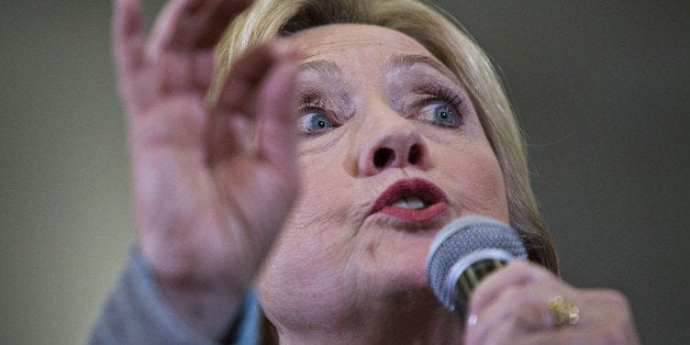 Hillary Clinton, former Secretary of State and 2016 Democratic presidential candidate, speaks during a campaign event at Abra