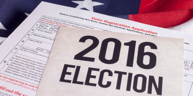 Voter Registration Application for presidential election 2016