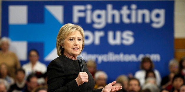 Democratic presidential candidate Hillary Clinton campaigns Wednesday, Feb. 3, 2016, in Manchester, N.H. (AP Photo/Matt Rourk