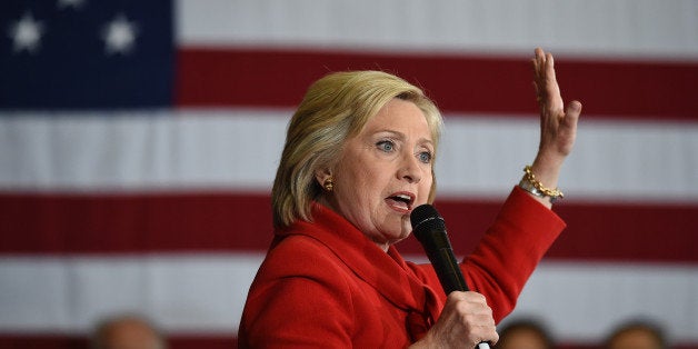 LAS VEGAS, NV - FEBRUARY 14: Democratic presidential candidate Hillary Clinton speaks during a get-out-the-caucus event at the Mountain Shadows Community Center on February 14, 2016 in Las Vegas, Nevada. Clinton is challenging Sen. Bernie Sanders for the Democratic presidential nomination ahead of Nevada's Feb. 20 Democratic caucus. (Photo by Ethan Miller/Getty Images)