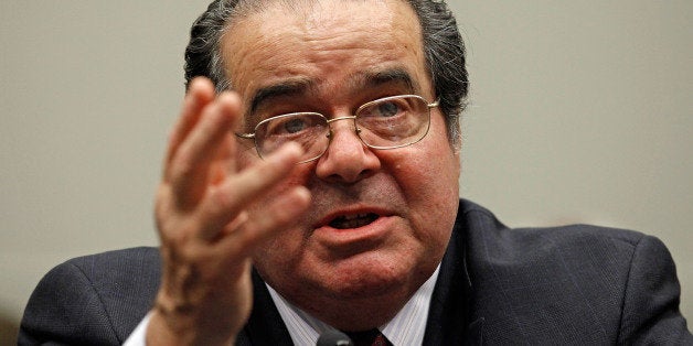 WASHINGTON - MAY 20: U.S. Supreme Court Associate Justice Antonin Scalia testifies before the House Judiciary Committee's Commercial and Administrative Law Subcommittee on Capitol Hill May 20, 2010 in Washington, DC. Scalia and fellow Associate Justice Stephen Breyer testified to the subcommittee about the Administrative Conference of the United States. (Photo by Chip Somodevilla/Getty Images)