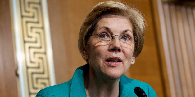 Sen. Elizabeth Warren, D-Mass., asks a question of Secretary of Energy Ernest Moniz during a Senate Energy and Natural Resources Committee hearing on the strategic petroleum reserve and energy security issues, on Capitol Hill in Washington, on Tuesday, Oct. 6, 2015. (AP Photo/Jacquelyn Martin)