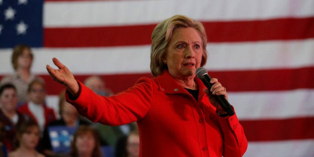 Democratic presidential candidate Hillary Clinton speaks at a rally at Truckee Meadows Community College Monday, Feb. 15, 2016, in Reno, Nev. (AP Photo/Marcio Jose Sanchez)