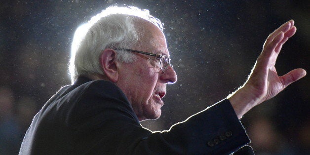 ATLANTA, GA - FEBRUARY 16: Democratic Presidentail Candidate Sen. Bernie Sanders speaks during the Bernie Sanders HBCU Tour