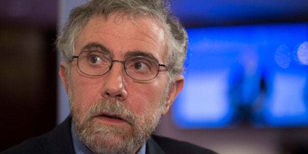 Paul Krugman, professor of international trade and economics at Princeton University and Nobel Prize-winning economist, speaks during an interview in Hong Kong, China, on Thursday, Nov. 14, 2013. The European Central Bank (ECB) can do substantially more in principle on the use of forward guidance and quantitative easing, Krugman said. Photographer: Jerome Favre/Bloomberg via Getty Images 