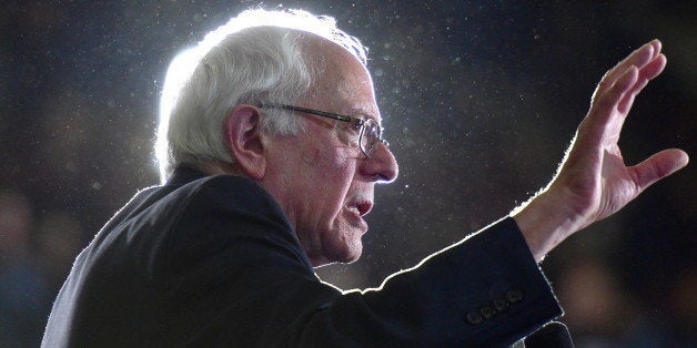 ATLANTA, GA - FEBRUARY 16: Democratic Presidentail Candidate Sen. Bernie Sanders speaks during the Bernie Sanders HBCU Tour