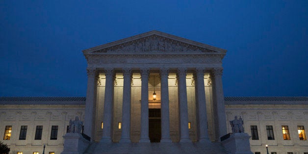 WASHINGTON, DC - FEBRUARY 14:
The U.S. Supreme Court is seen in at dusk on February 14, 2016 in Washington, DC. Supreme Cou