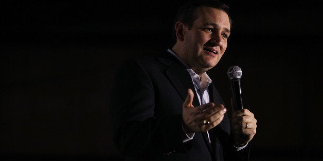 WEST COLUMBIA, SC - FEBRUARY 19: Republican presidential candidate Sen. Ted Cruz (R-TX) speaks to voters during a campaign e