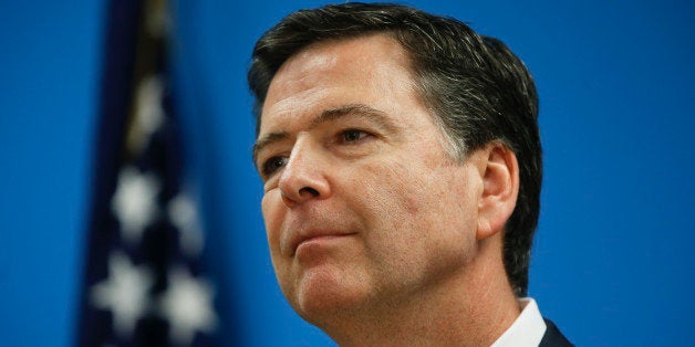 In this photo made on Wednesday, Jan. 13, 2016, James B. Comey, Director of the Federal Bureau of Investigation, speaks at a