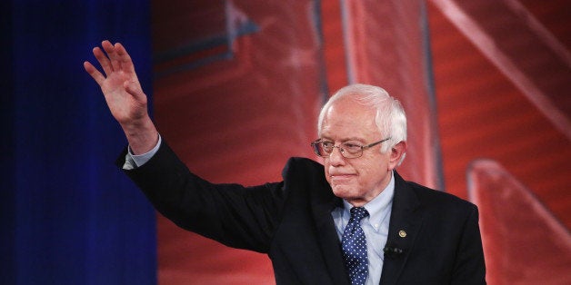 COLUMBIA, SC - FEBRUARY 23: Democratic presidential candidate, Sen. Bernie Sanders participates in a Town Hall meeting hoste