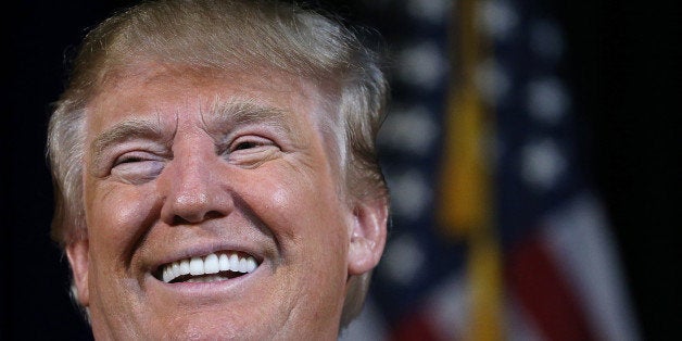 BLUFFTON, SC - FEBRUARY 17: Republican presidential candidate Donald Trump speaks to voters on February 17, 2016 in Bluffton, South Carolina. Trump addressed the Sun City Republicans with three days remaining before the South Carolina Republican primary. (Photo by Win McNamee/Getty Images)