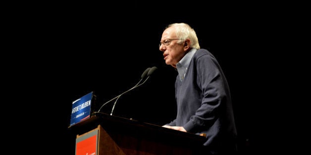 U.S. Sen. Bernie Sanders, 2016 Democratic presidential candidate, speaks at a town hall at Iowa State University in Ames, Iowa on Monday, Jan. 25, 2016.Mandatory credit to Alex Hanson if used elsewhere.