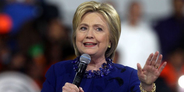 NEW YORK, NY - MARCH 02: Hillary Clinton at labor rally at The Jacob K. Javits Convention Center on March 2, 2016 in New York City. (Photo by Steve Sands/WireImage)