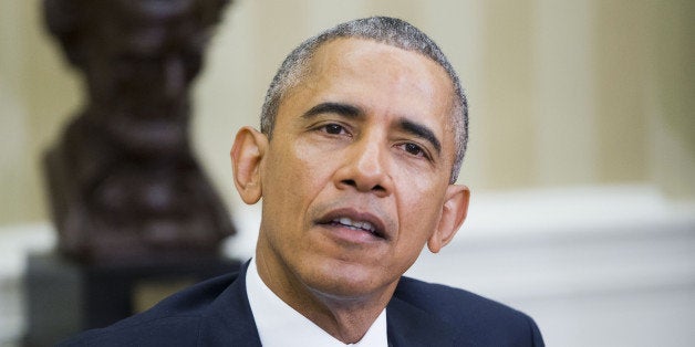 President Barack Obama answers questions from members of the media during his meeting with Jordan's King Abdullah II in the Oval Office of the White House in Washington, Wednesday, Feb. 24, 2016. Obama urged the Republican-run Senate to fulfill its "constitutional responsibility" and consider his Supreme Court nominee, pushing back on GOP leaders who insist there will be no hearing or vote when he names a successor to the late Justice Antonin Scalia. (AP Photo/Pablo Martinez Monsivais)