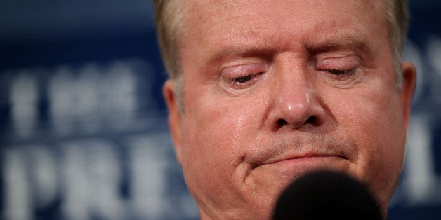 WASHINGTON, DC - OCTOBER 20: Former U.S. Sen. Jim Webb (D-VA) speaks during a news conference at the National Press Club October 20, 2015 in Washington, DC. Sen. Webb announced that he is dropping out of the Democratic presidential race. (Photo by Alex Wong/Getty Images)