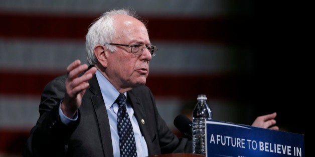 Democratic presidential candidate, Sen. Bernie Sanders, I-Vt., speaks during a campaign rally, Monday, March 7, 2016, in Dear
