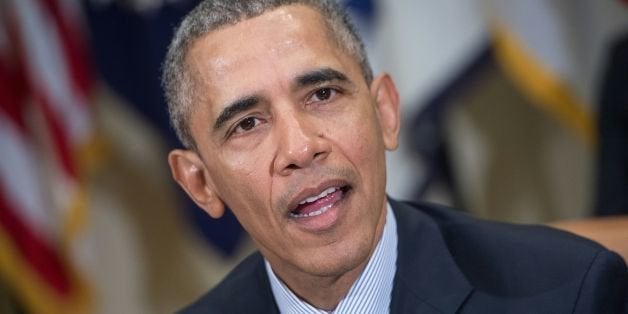 US President Barack Obama speaks to the press following a meeting with financial regulators at the White House in Washington, DC, on March 7, 2016 to receive an update on their progress in implementing Wall Street reform. / AFP / Nicholas Kamm (Photo credit should read NICHOLAS KAMM/AFP/Getty Images)