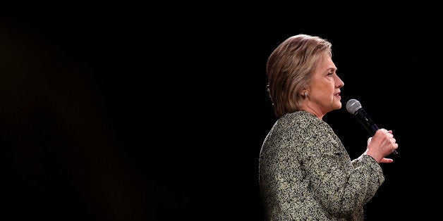 TAMPA, FL - MARCH 10: Democratic presidential candidate Hillary Clinton speaks during a 'Get Out the Vote' event at The Ritz Ybor on March 10, 2016 in Tampa, Florida. Clinton is campaigning in Florida, North Carolina and Illinois ahead of 'Super Tuesday 2' on March 15. (Photo by Justin Sullivan/Getty Images)