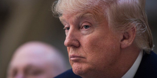 WASHINGTON, DC - MARCH 21: Republican presidential candidate Donald Trump speaks during a campaign press conference at the at the Old Post Office Pavilion, soon to be a Trump International Hotel, in Washington, DC on Monday March 21, 2016. (Photo by Jabin Botsford/The Washington Post via Getty Images)