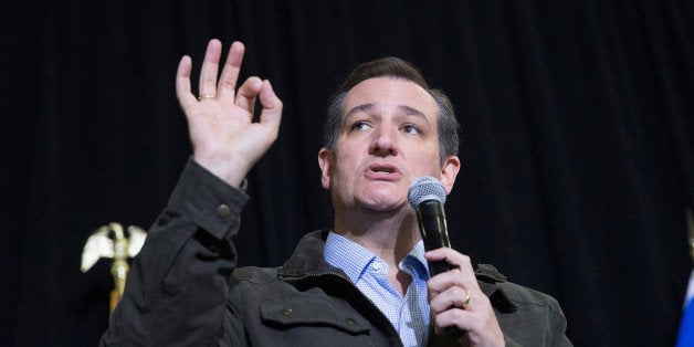 DANE, WI - MARCH 24: Republican presidential candidate Sen. Ted Cruz (R-TX) speaks to workers at Dane Manufacturing during a