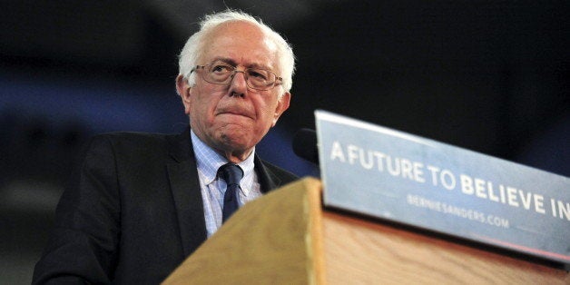 Democratic presidential candidate Bernie Sanders speaks at a campaign event in Yakima, Washington March 24, 2016. REUTERS/Mic