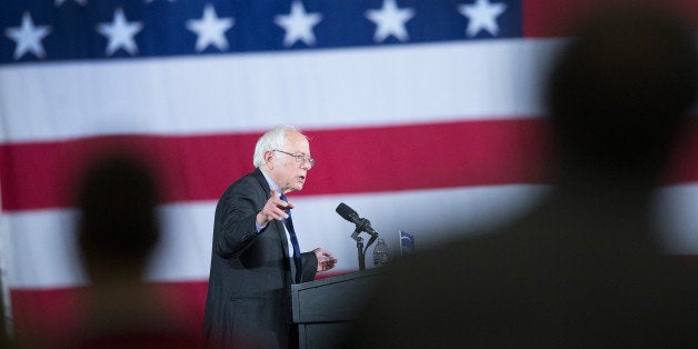 MADISON, WI - MARCH 26: Democratic presidential candidate Senator Bernie Sanders (D-VT) speaks at a campaign rally at the All