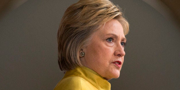 Democratic presidential candidate Hillary Clinton speaks about counterterrorism, Wednesday, March 23, 2016, at the Bechtel Conference Center at Stanford University in Stanford, Calif. (AP Photo/Carolyn Kaster)