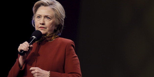 U.S. Democratic presidential candidate Hillary Clinton speaks during a service at the Christian Cultural Center church in the Brooklyn borough of New York, April 3, 2016. REUTERS/Brendan McDermid