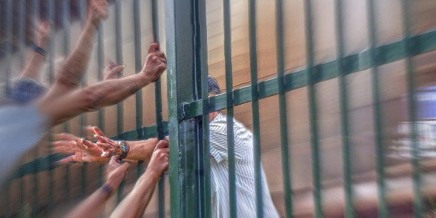 Thousands, millions of people are fleeing daily from their countries due to wars looking for a new opportunity in Europe. This scene is a personal representation of refugees trying to cross a fence while having a speeding train. Across the fence and they tend hands that can start a new life in other countries.