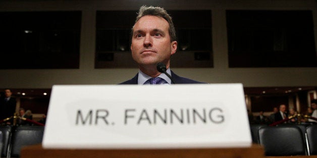 Eric Fanning takes his seat to testify before a Senate Armed Services Committee confirmation hearing on his nomination to be