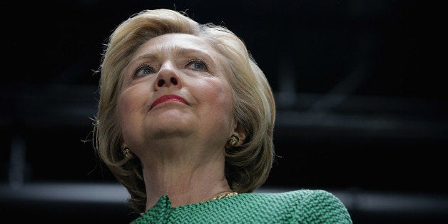 BALTIMORE, MD - APRIL 10: Democratic presidential candidate Hillary Clinton holds a campaign rally at City Garage April 10, 2016 in Baltimore, Maryland. Voters will head to polling places for Maryland's presidential primary April 26. (Photo by Chip Somodevilla/Getty Images)