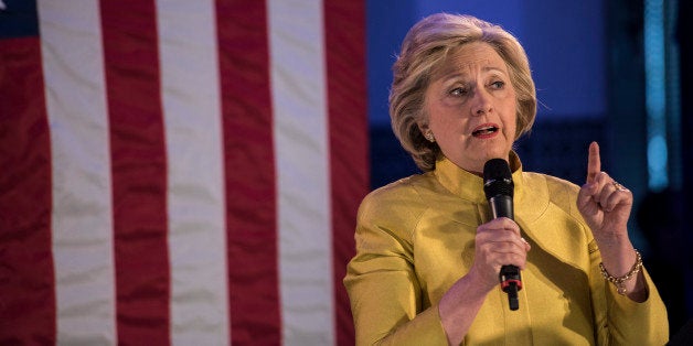 NEW YORK, NY - APRIL 09: Democratic presidential candidate Hillary Clinton holds a Latino organizing event on April 9, 2016 while campaigning in the Brooklyn Borough of New York City. The New York Democratic primary is scheduled for April 19th. (Photo by Andrew Renneisen/Getty Images)