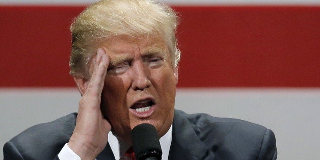 U.S. Republican presidential candidate Donald Trump speaks at a campaign event in Milwaukee, Wisconsin, United States, April