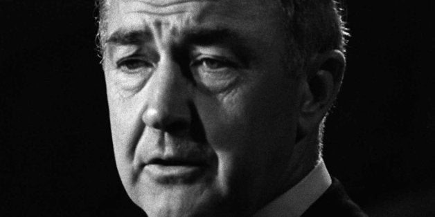 Sen. Eugene McCarthy, his hopes of becoming the Democratic presidential candidate, discusses his defeat in this August 29, 1968 photo. (AP Photo)