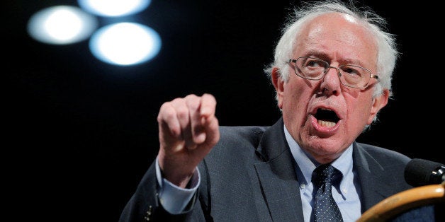 U.S. Democratic presidential candidate and U.S. Senator Bernie Sanders speaks at a campaign rally in Syracuse, New York April