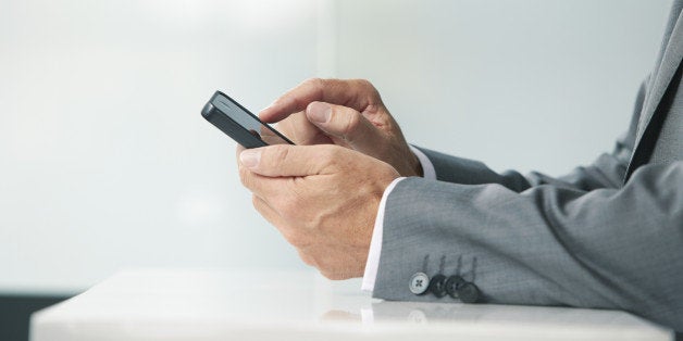 Businessman with mobile phone