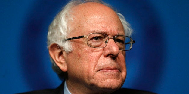 Democratic presidential candidate, Sen. Bernie Sanders, I-Vt. speaks during a campaign stop, Thursday, April 7, 2016, at the