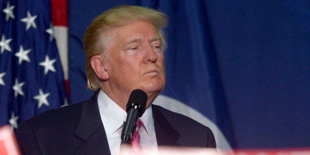 FREDERICKSBURG, VA - AUGUST 20: GOP nominee Donald Trump holds a rally in Fredricksburg, VA on August 20, 2016 in Fredericksburg, Virginia. (Photo by Leigh Vogel/WireImage)