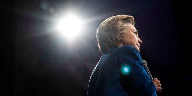 WILMINGTON, DE - With primary day only a day away, former Secretary of State Hillary Clinton meets and speaks to Delaware voters during a rally at World Cafï¿½ï¿½ Live at the Queen in Wilmington, Delaware on Monday April 25, 2016. (Photo by Melina Mara/The Washington Post via Getty Images)