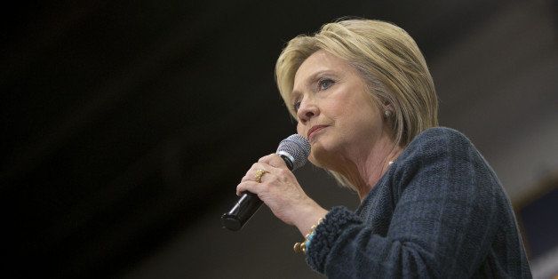 Hillary Clinton, former Secretary of State and 2016 Democratic presidential candidate, speaks during a campaign event in Portsmouth, New Hampshire, U.S., on Saturday, Feb. 6, 2016. Trailing Bernie Sanders in the Democratic contest by 20 percentage points or more in some polls of voters in the state, Clinton recalled that New Hampshire gave her a come-from-behind victory in the 2008 primary race and a dramatic boost to her husband, Bill Clinton, in his first run for the presidency in 1992. Photographer: Daniel Acker/Bloomberg via Getty Images 