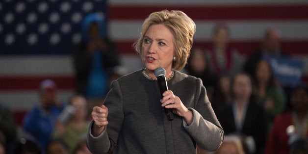 BROOKLYN, NY, UNITED STATES - 2016/05/04: Hillary Clinton speaks at Hillary Town Hall with Congresswomen Yvette Clarke and First lady of New York City Chirlane McCray. (Photo by Louise Wateridge/Pacific Press/LightRocket via Getty Images)