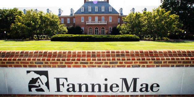 The Fannie Mae headquarters is seen in Washington, Monday, Aug. 8, 2011. Standard & Poor's Ratings Services on Monday downgraded the credit ratings of mortgage lenders Fannie Mae and Freddie Mac and other agencies linked to long-term U.S. debt. (AP Photo/Manuel Balce Ceneta)