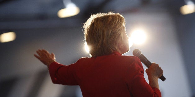 Hillary Clinton, former Secretary of State and 2016 Democratic presidential candidate, speaks during a campaign event in Bowl